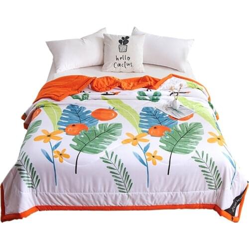 2020 New Thin 200*230cm Summer Bedspread Double Quilts and Duvets for Adults Air-conditioned Comforter colcha For Bed