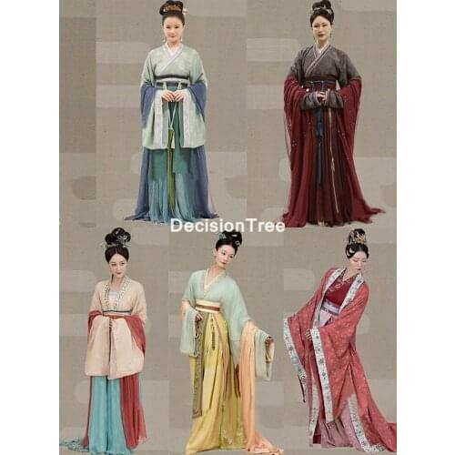 2021 tv play hanfu palace of devotion casual hanfu traditional chinese costumes ancient dance dress woman fairy princess dress