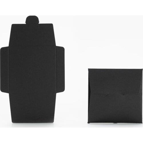 30 Pieces Blank Kraft Earring Necklace Envelope Gift Jewelry Box Packing Holder Display Organizer Wholesale White Brown Black