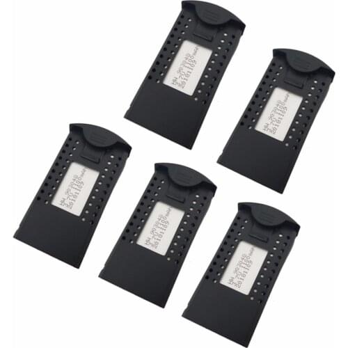 5PCS 3.7V 1100mAh Lithium Battery For SG700 DM107S S169 RC Quadcopter Spare Parts