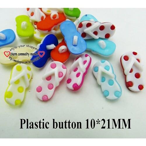 50PCS Slipper Button Fits Mixed Dyed Plastic Buttons Coat Boots Sewing Clothes Accessory P-198