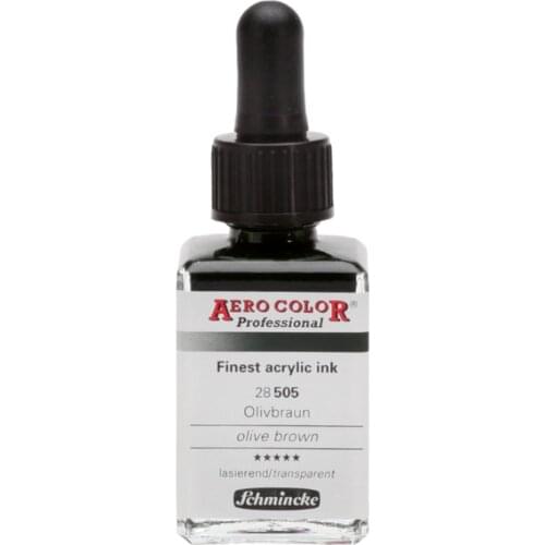 Schmincke Aero Color Acrylic Ink 28 ml 505 Olive Brown
