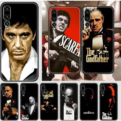 The Godfather Phone case For Huawei P Mate P10 P20 P30 P40 10 20 Smart Z Pro Lite 2019 black soft prime luxury Etui art hoesjes