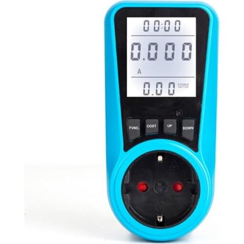 New Digital Current Meter Voltmeter AC Power Meter Time Watt Power Energy Tester AC230V 50Hz With Backlight EU Plug