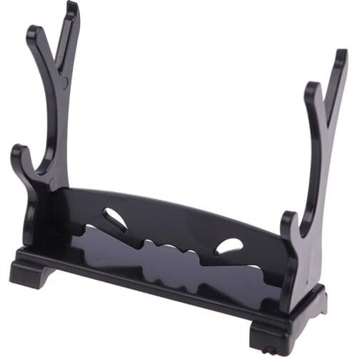 1PCS Black Two Tiers Holder Display Stand for Cartoon and Comics Show Sword Magic Wand CollectionAcrylic Bracket Rack