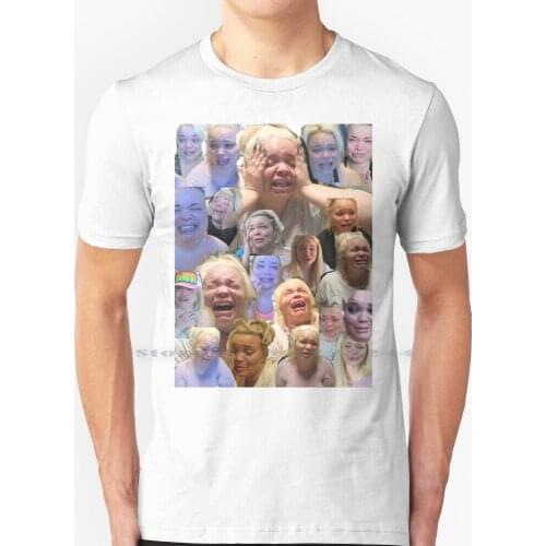 Trisha Paytas T Shirt 100% Pure Cotton Trisha Paytas Crying Funny Meme Edit Youtuber Shane Dawson Creative Trending Vintage
