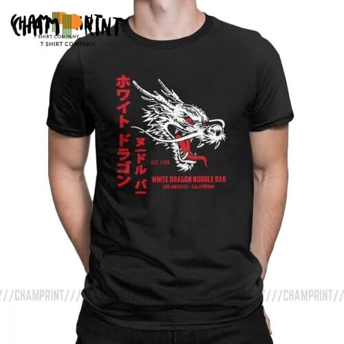 Hipster White Dragon Noodle Bar Blade Runner 2049 T-Shirt Men Round Neck Cotton T Shirts Short Sleeve Tee Shirt 6XL Clothes