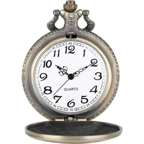 Pocket Watch Thin Chain Pendant Watch US Navy Special Operations Command and Seals Unit Pattern Watch Arabic Numerals Dial