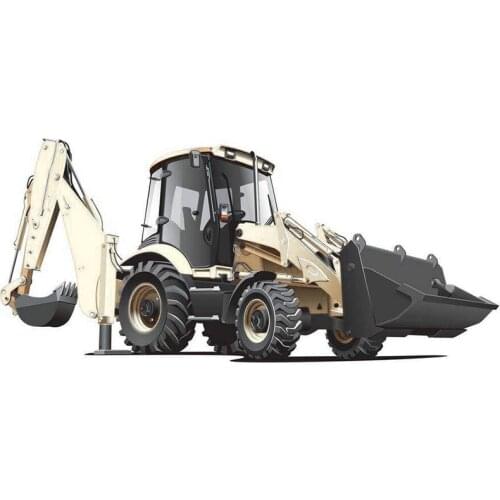 2020 Alloy Diecast Excavator 1:50 4 Wheel Shovel Loader Two-way Forklift Bulldozer Back Hoe Loader Truck Model For Kids Gift Toy