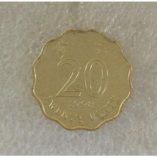 19mm 2 Cents Old Hongkong Coins Old Original Coin Collectible Edition 100% Real Rare Commemorative Coin Random Year