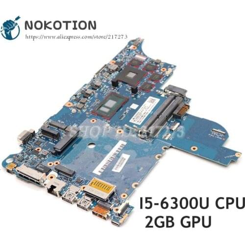 NOKOTION 916828-601 916828-001 For HP Probook 640 650 G2 Laptop Mothebroard CLOOENY-6050A2860101-MB-A01 SR2F0 I5-6300U CPU