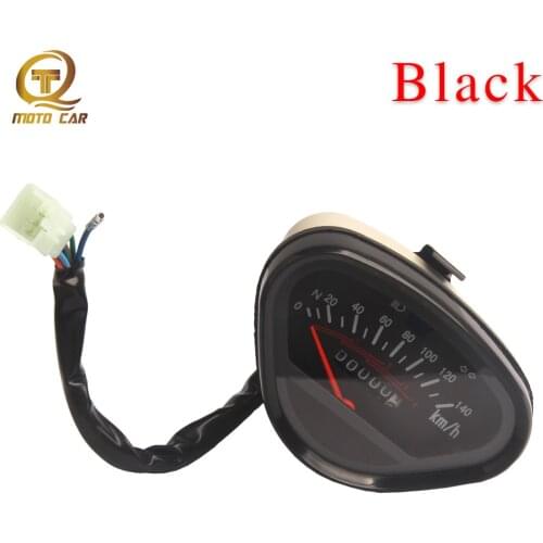 For Retro Honda DAX 70 Monkey Jialing 70 Motorcycle Odometer Meter Gauge Backlight Indicator Black Color Motorcycle Accessories