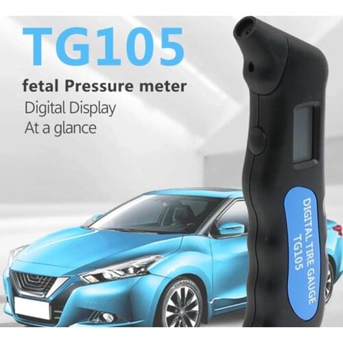 TG105 Car Tire Air Pressure Gauge with Digital Display Meter LCD Manometer Barometers Tester for Car Truck Motorcycle Bike