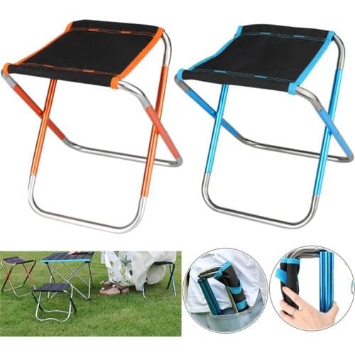 1Pc Ultralight Folding Camping Chairs Outdoor Portable Travel Hiking Fishing Mini Seat
