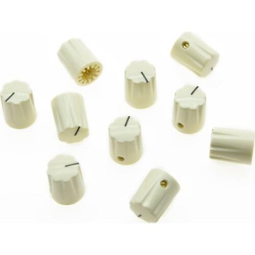 10pcs ivory Guitar Scalloped Edge Davies 1900H Style AMP Knob Effect Pedal Knobs