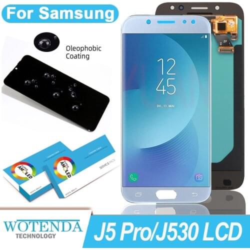 100% Original 5.2'' Super AMOLED Display for Samsung Galaxy J5 PRO 2017 J530 J530F Full LCD Touch Screen Digitizer Repair Parts