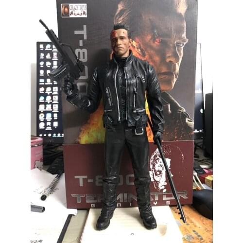 12inch New Movie Crazy Toys Terminator 2 Judgment Day T-800 Arnold Schwarzenegger PVC Action Figure Model Toy Christmas Gift