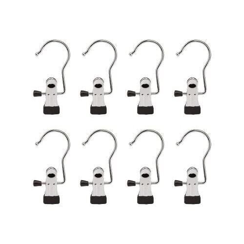 20Pcs/Lot Windproof Muti Stainless Steel Spring Clothes Socks Hanging Pegs Clips Clamps Silver Laundry Clips Trouser clip