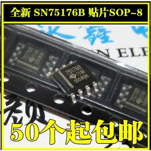 5/PC NEW 75176b SN75176B Sn75176bdr Patch Sop-8 3. 9MM Large Chip