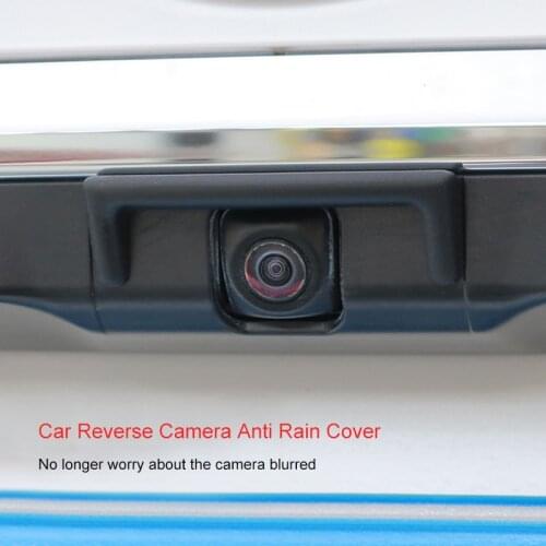 QHCP Car Reversing Camera Anti Rain Cover Protection Waterproof Rain Visor Shield Shade 1Pcs Black For Lexus ES200 260 300H 2018