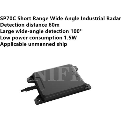 SP70C Unmanned Ship Obstacle Avoidance Millimeter Wave Radar System 5~16V DC 24GHz Radar Sensor