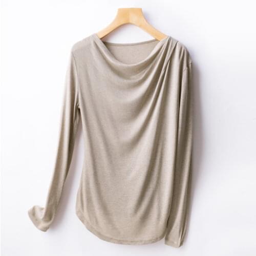 Embellike Women's Silk T-Shirts