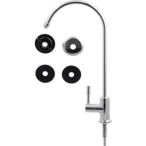 SHGO HOT-1/4 Inch Chrome Drinking Water Filter Faucet Reverse Osmosis Sink Kitchen Tap