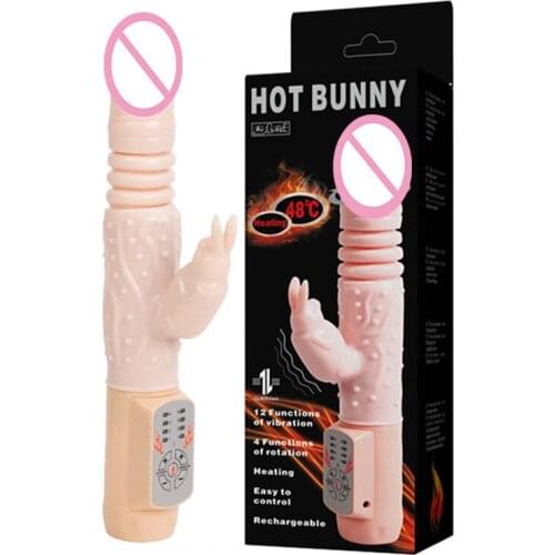 Adult Toy Charging Heating Swing Vibration Massage Stick Realistic Dildo Adult Toy Spiked Dildo Penis Women Sex Toys Anal