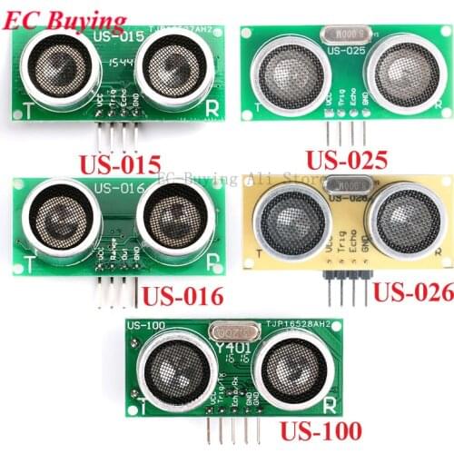 US-100 US-015 US-016 US-025 US-026 CS100 HC-SR04 Ultrasonic Ranging Sensor Module Board Distance Measuring Detector For Arduino