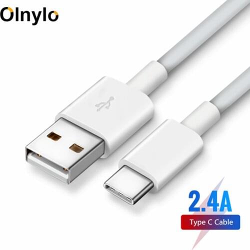 Olnylo USB Type C Cable for Samsung S9 S8 Fast Charge Type-C Mobile Phone Charging Wire USB C Cable for Huawei P20 Mate Xiaomi