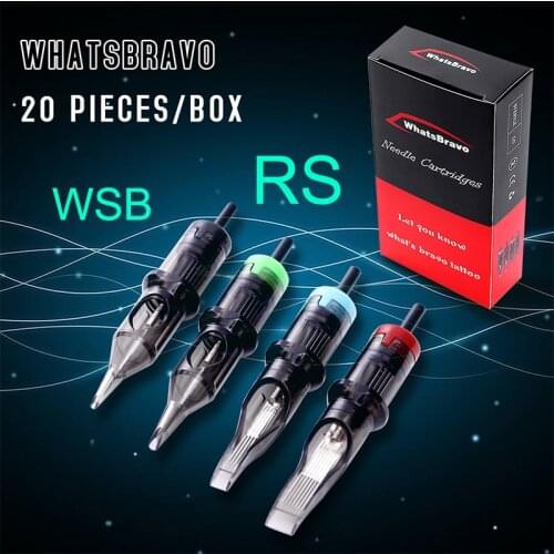 Luckybuybox WhatsBravo Disposable RS Tattoo Cartridge Needles with soft membrane For Tattoo Rotary Pen Needles Supply