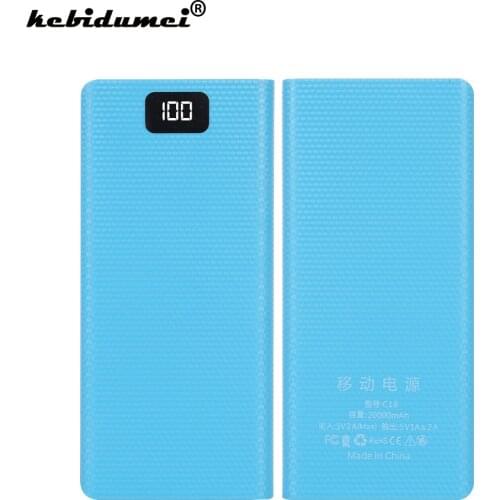 Kebidumei DIY 8*18650 Power Bank Case Battery Shell External 5V Battery Charge Storage Box Shell For Charging Mobile Phones New