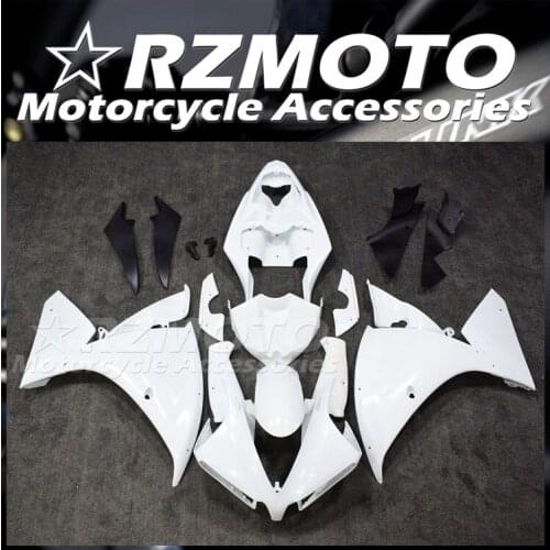 4Gifts Injection mold New ABS Whole Fairings Kit Fit for YAMAHA YZF-R1 R1 2012 2013 2014 12 13 14 Bodywork set white glossy