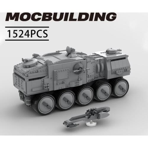 Star Movie Creator expert MOC legoing clone turbo tank (HAVw A6 Juggernaut) Space Wars building block Set Assembly Model Bricks