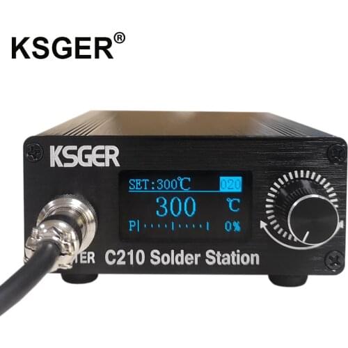 KSGER CNB C210 Soldering station OLED Smart Controller 1.3 Inch Auto-sleep 1s Rapid Heating For JBC-210 Tips 75W