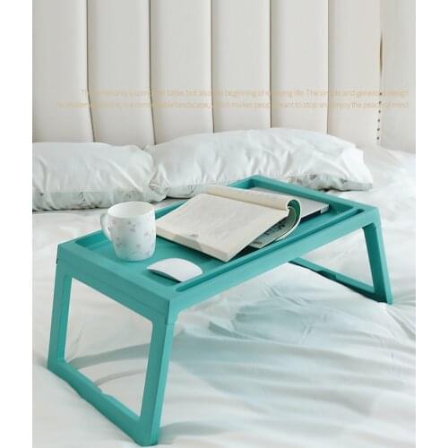 Lightweight Folding Table Portable Small Dining Table Simple Household Childrens Mini Office Learning Storage Bed Computer