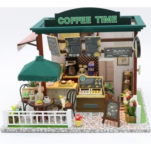 LIANYUN DIY Dollhouse Wooden DollHouses Miniature Doll House Toys for Children Birthday Gift