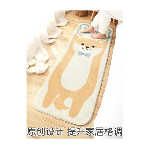 Cute Bedside Carpet Cartoon Animal Dog Cat Thick Non-slip Soft Mat