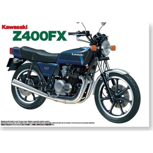1/12 AOSHIMA plastic assembly car model toy Kawasaki Z400FX Motorcycle static model adult collection DIY assembly kit #04151