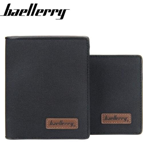 Baellerry Men Wallets Male Short Multi Card Small Wallet Canvas Coin Purse Male Bag High Quality Card Holder carteira masculina