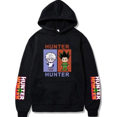 2020 NEW Hunter X Hunter GON Killua Hoodie Japanese Anime Loose With Pockets Unisex Clothes