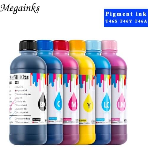 10PC x 500ml T46S T46Y T46A Pigment Ink for Epson P700 P900 P708 P908 SC-P10000 P20000 P10080 P20080 P10070 P20070 Printer