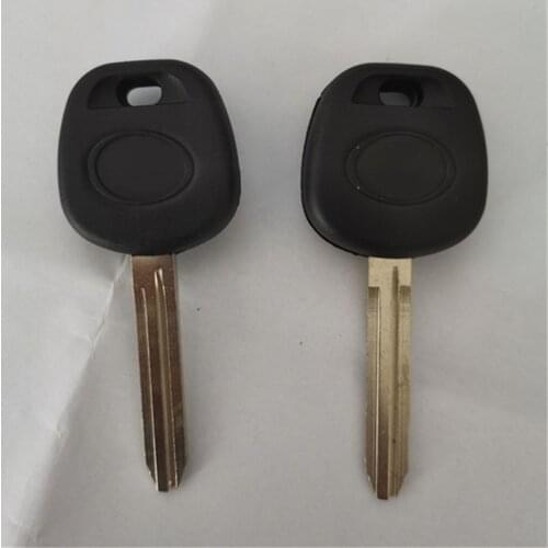 With Logo Transponder Blank Key Shell Fit For toyota Rav4 Prado Corolla Camry Reiz Highlander Yaris Corolla With TOY43 Blade