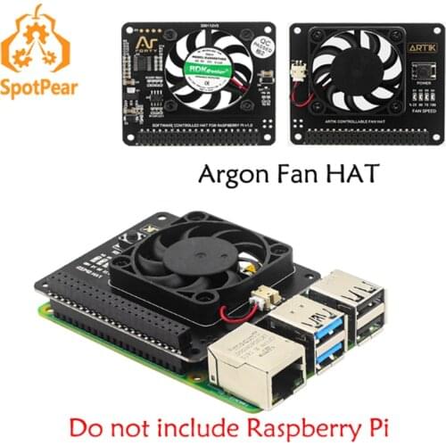 Raspberry Pi 4 Model B Argon Fan HAT with Cooling Fan Function Power Switch