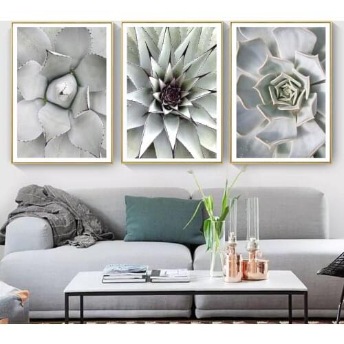 Self-adhesive Wall Stickers Cactus More Meat Posters Print Nordic Wallpaper Plant Wall Art Picture For Living Room Decoration