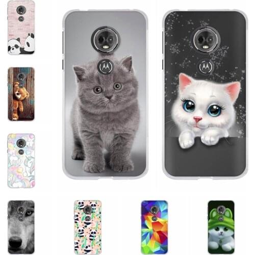 Silicone Soft Cover 5.7 inch For Motorola Moto E5 / E (5th Gen.) / G6 Play TPU Cute Coque For Moto G6 Play Bumper Cartoon Case