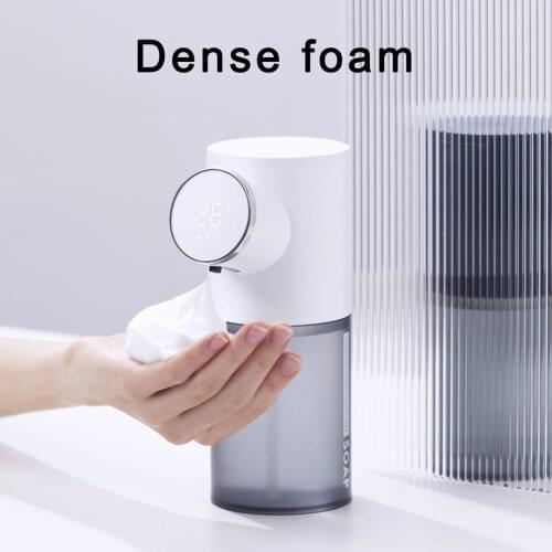 Intelligent Automatic Soap Dispenser USB Rechargeable 320ml Liquid Soap Dispenser Digital Display Foam Hand Sanitizer Machine