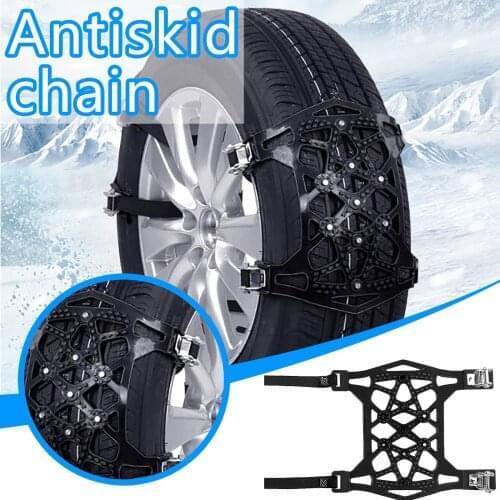 1/2/3pcs Snow Chains An-ti Slip Emergency Tire Chains With Upgrade Tpu Car Snow Chain Not Hurt The Tires Voiture Accessories Car