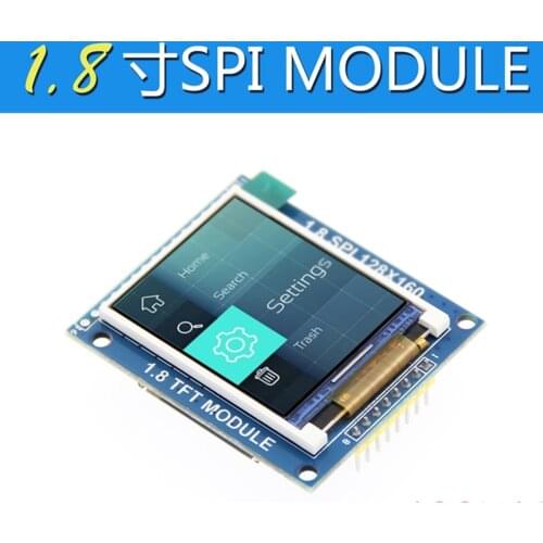 1.8 inch TFT LCD module LCD screen module ST7735 SPI series 51 driver 4 IO driver TFT resolution 128 * 160