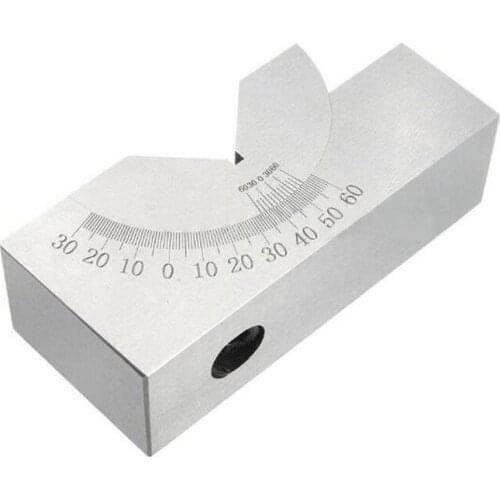 1 Pcs Precision Micro Adjustable V Block Milling Setup 0 To 60 Degree Angle Gauge Milling Machine Angle Horn for Measuring Tools